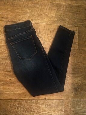 Old Navy Mid-Rise Rockstar Super Skinny Jeans Dark Wash 4